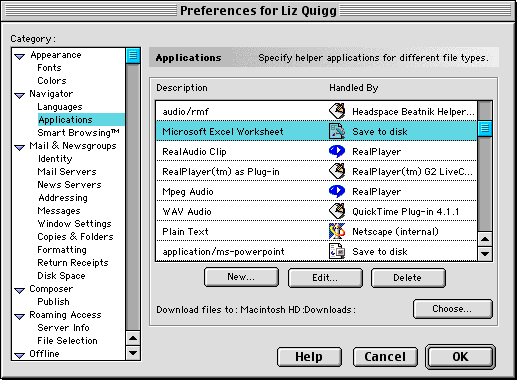 Netscape for Save to Disk